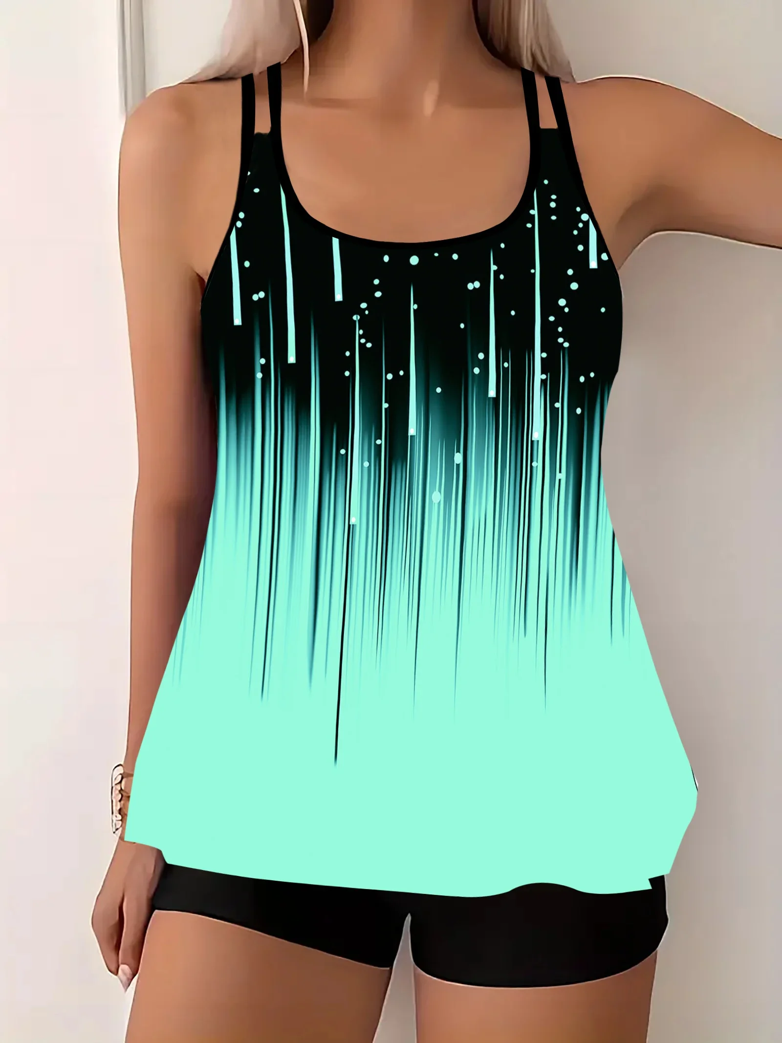 Costume da bagno bikini a due pezzi per donna Estate sexy tankini patchwork multicolore costume da bagno bikini sexy per le vacanze costumi da bagno estivi