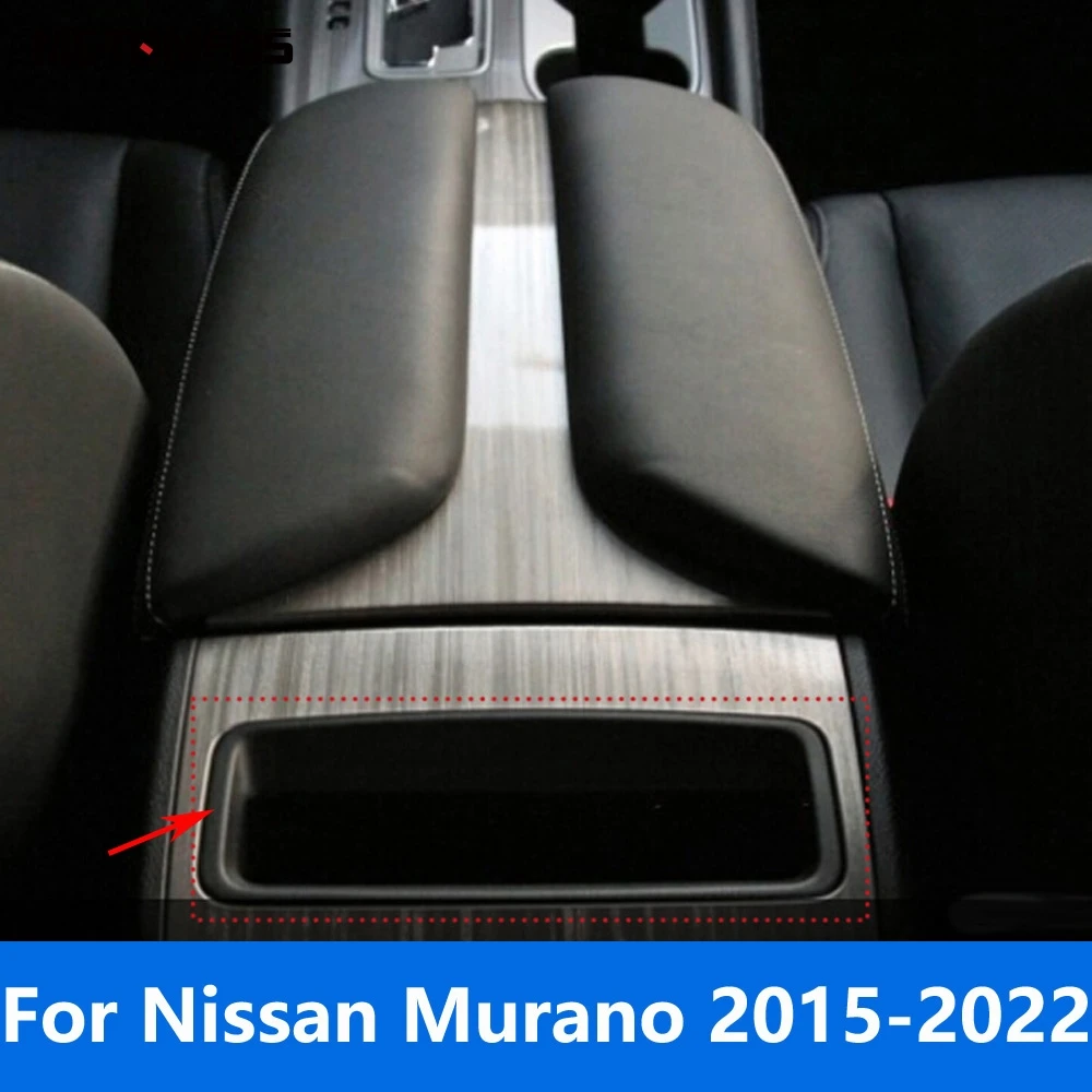 For Nissan Murano 2015-2020 2021 2022 Center Console Storage Box Door Handle Bowl Cover Trim Sticker Accessories Car Styling