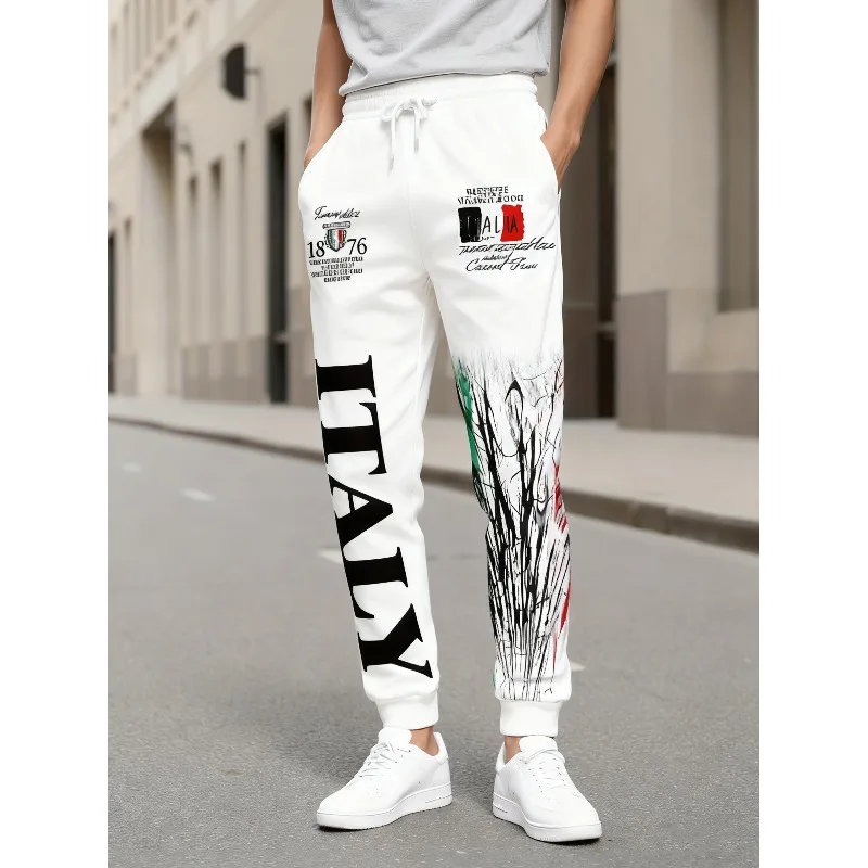 

New Stylish 3D Printed Casual Sweatpants, Plus-size Loose-fitting Sports Training Comfortable Multifunctional Sweatpants
