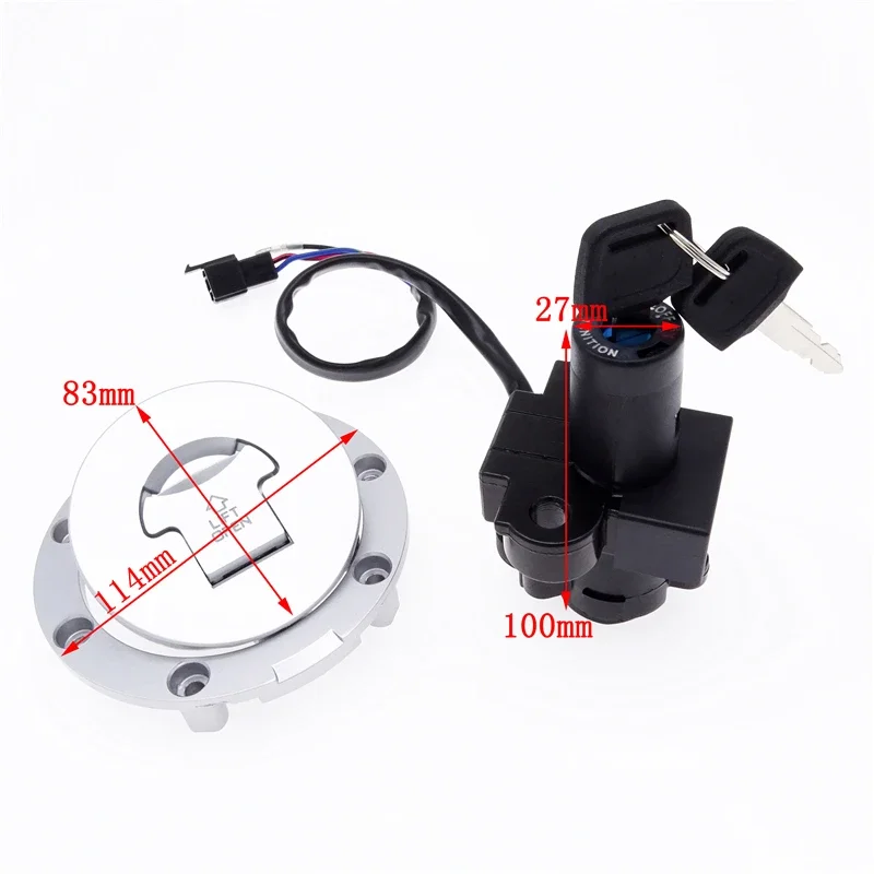 

1 Set Motorcycle Fuel Cap Ignition Switch Lock with 2 Keys for Honda CBR250 CBR400 MC19 MC22 NC23 NC29 NC30 NC35 VFR400 RVF400