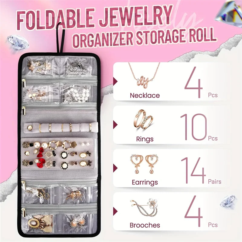 

AT33 Multiple Storage Bags Makeup Bag Travel Storage Bags For Toiletries 4 Detachable Boxes