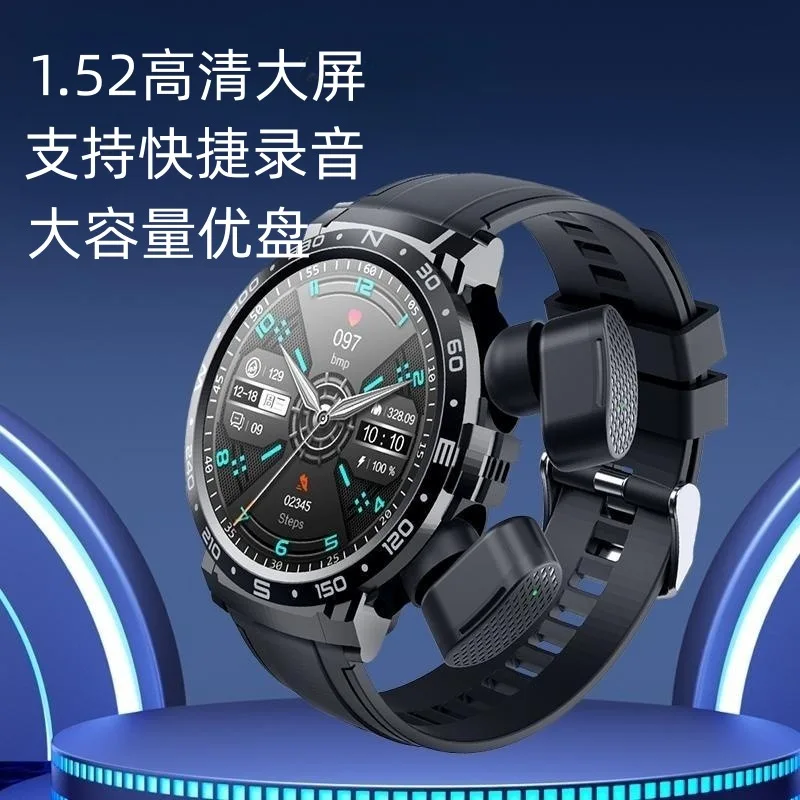 -border new arrival Watch Two-in-OneTWSBluetooth Headset Watch USB Flash Drive Call Local Music Recording