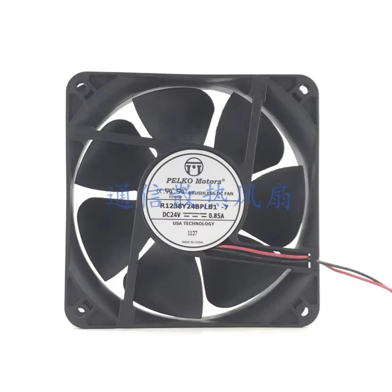 

HTS...1 piece PELKO Motors R1238Y24BPLB1-7 DC24V 0.85A 2-wire cooling fan 120x38mm 12cm