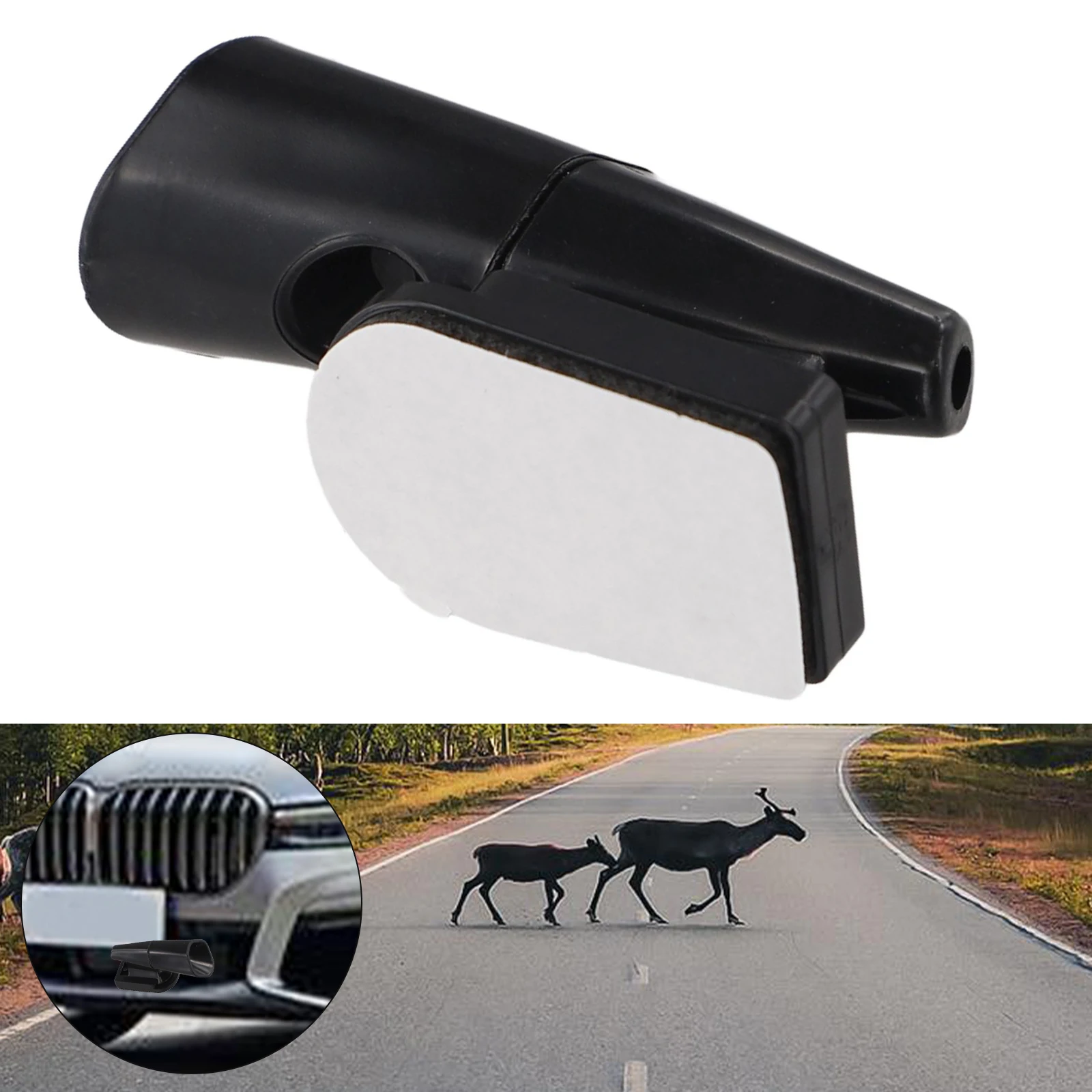 4PCS Auto Deer Repeller Whistles for Cars Wind Activated Animal Deterrent Device for Deer Dogs Coyotes and Foxes