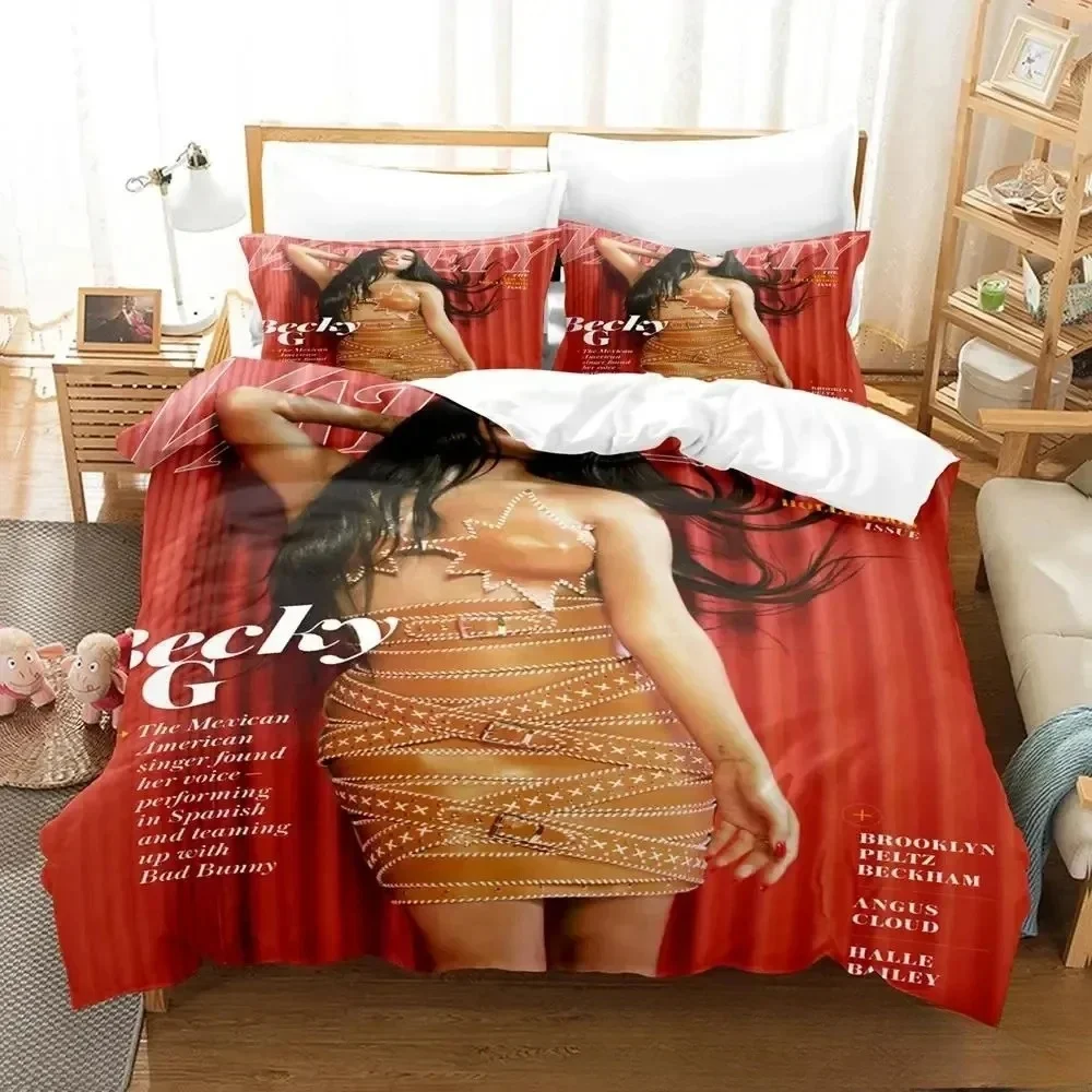 Fashion 3d Print Singer B-Becky G Bedding Set Boys Girl Twin Queen King Size Duvet Cover Pillowcase Bed boys Adult Home Textiles