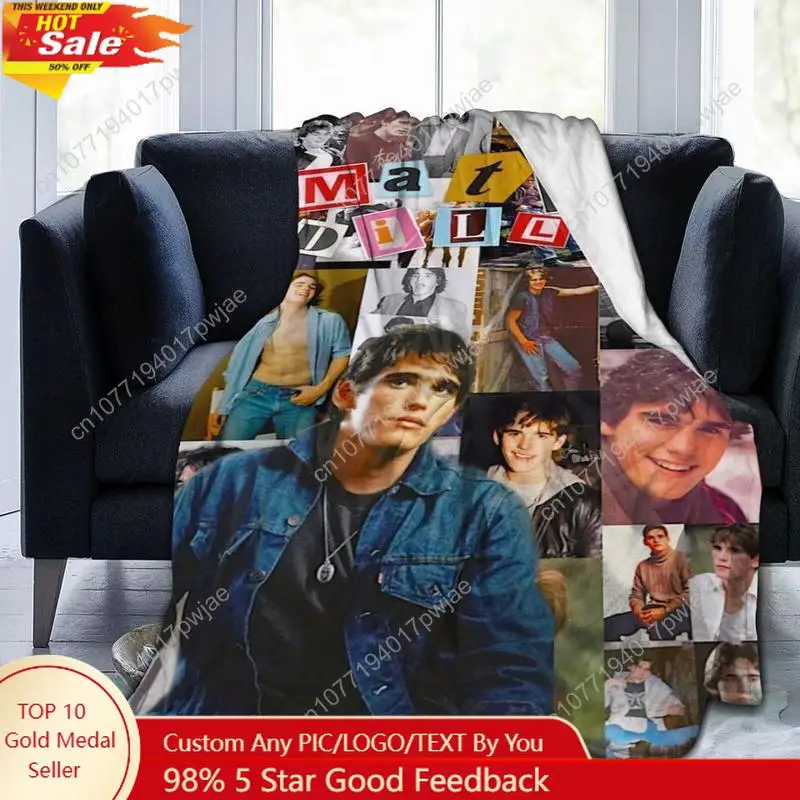 

Blanket Matt Actor Dillon Throw Flannel Blankets Warm Soft Cozy Fuzzy Air Conditioning Blanket for Living Custom blankets