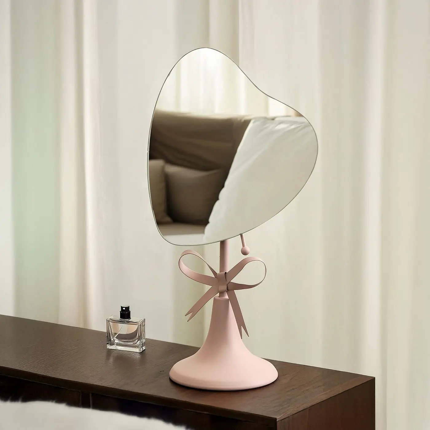 Espelho irregular cômoda desktop quarto princesa fengcloud-como espelho de vestir creme vento doce alto nível de aparência