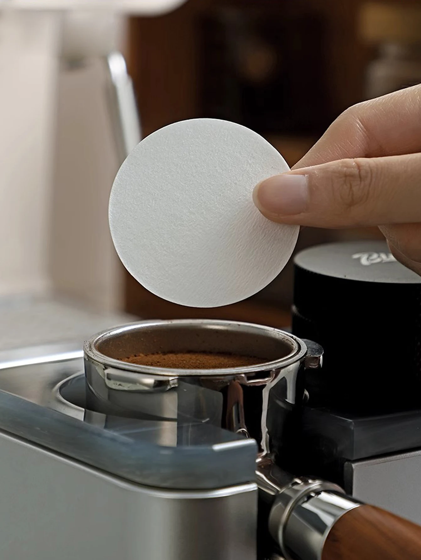 Espresso papier filter, 100 Stück Ersatz-Kaffee papier filter, für Einweg-Sieb träger papier für Espresso maschinen