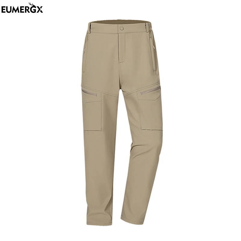 

EUMERGX Winter Fleece Hiking Pants Women Waterproof Windproof Thermal Work Pants Trekking Climbing Mountaineering Trousers