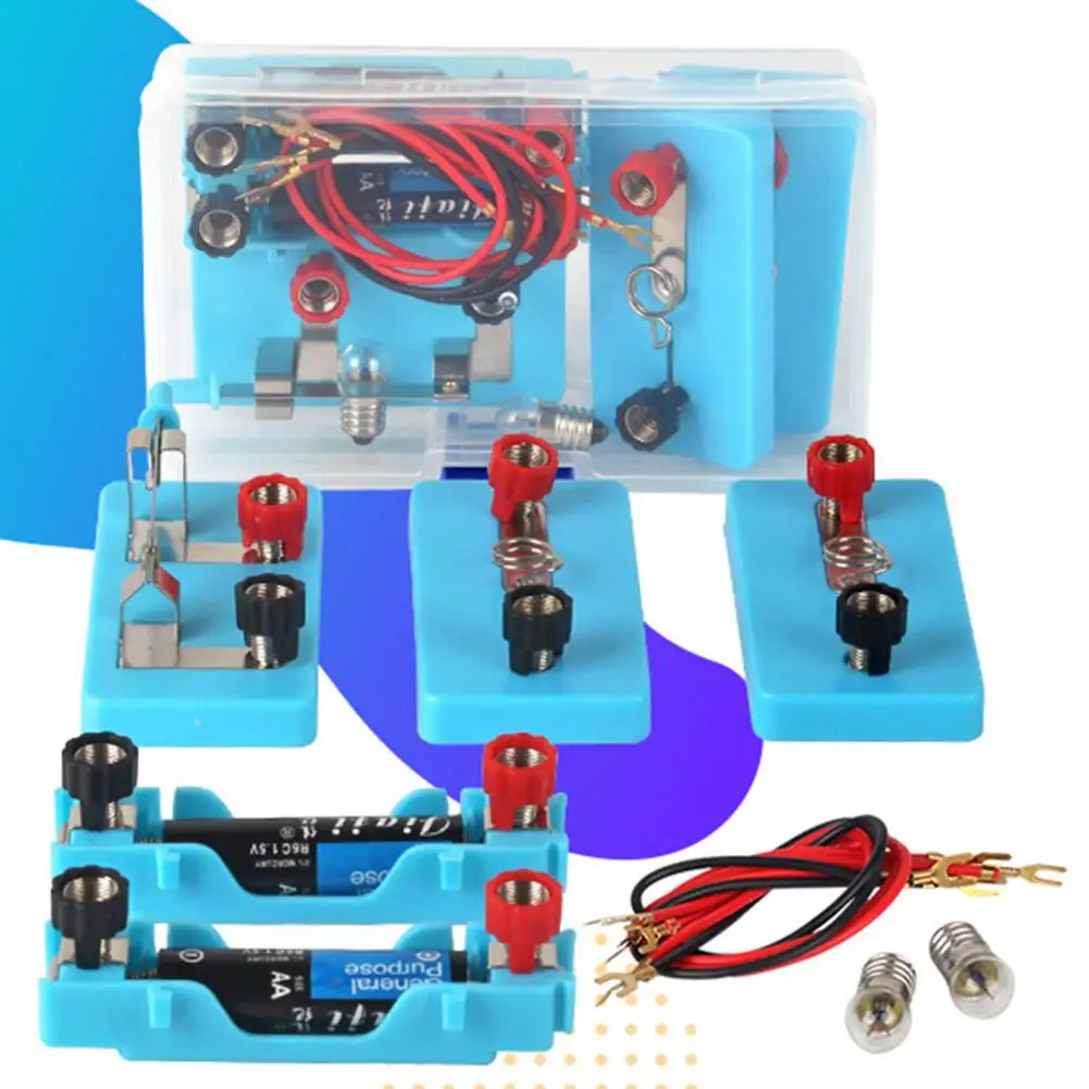 Обучающая электросхема для детей, набор схем для обучения электрической физике, научная лаборатория, 1 комплект