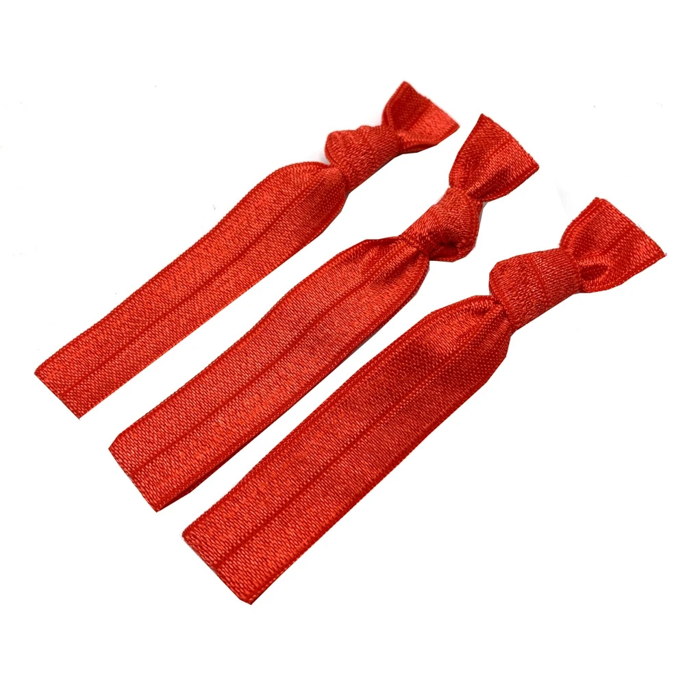50 Stück/200 Stück einfarbiges glänzendes Haargummi-Armband, umklappbares elastisches geknotetes Haarband, Pferdeschwanz-Halter, Armband, Haar-Accessoires – Detail 21