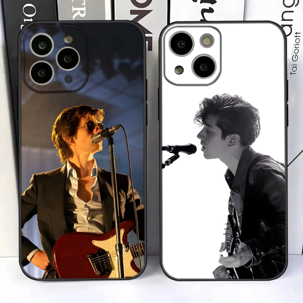 Rock Alex Turner Phone Case For iPhone 15,14,13,12,11 Plus,Pro,Max,XR,XS,X,7,8 Plus,SE,Mini Silicone Soft