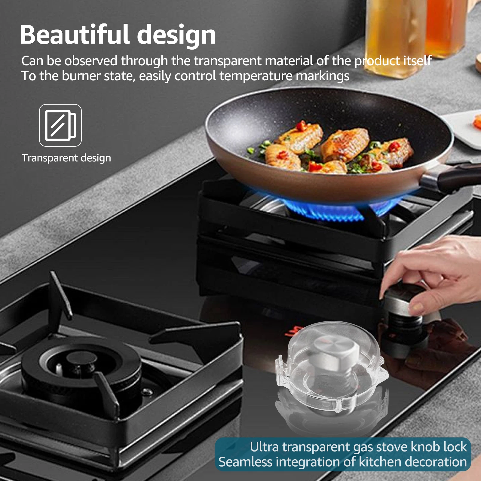 غطاء أمان بمقبض الموقد لسلامة الأطفال، غطاء أزرار لطباخ الغاز الطبيعي، أداة حماية مفتاح المطبخ لسلامة الأطفال والحيوانات الأليفة