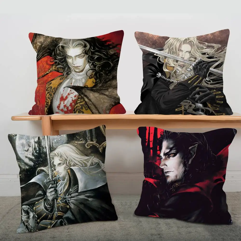 Castlevania Anime Game Pillow Gift Home Office Decoration Bedroom Sofa Car Cushion Cover case 45x45