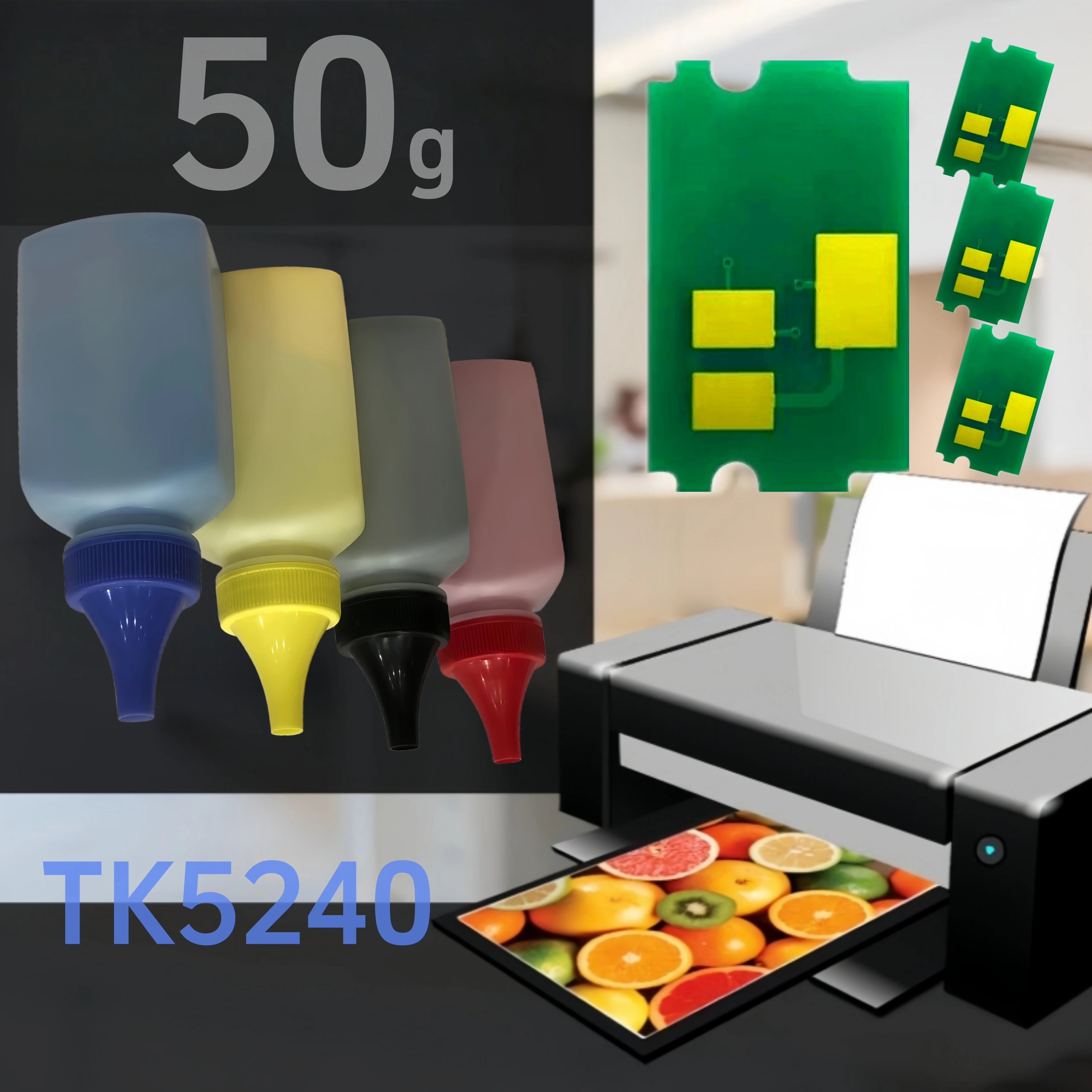 TK-5240 عبوة مسحوق تلوين البشرة خرطوشة إعادة تعيين رقاقة عدة لطابعة كيوسيرا ECOSYS P5026cdw P5026cdn M5526cdwn M5526cdn MFP