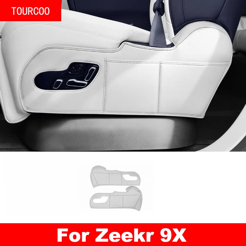 

For Zeekr 9X 2025 2026 Second Row Seat Outer Panel Leather Protective Sticker Storage Bag Interior Accessories