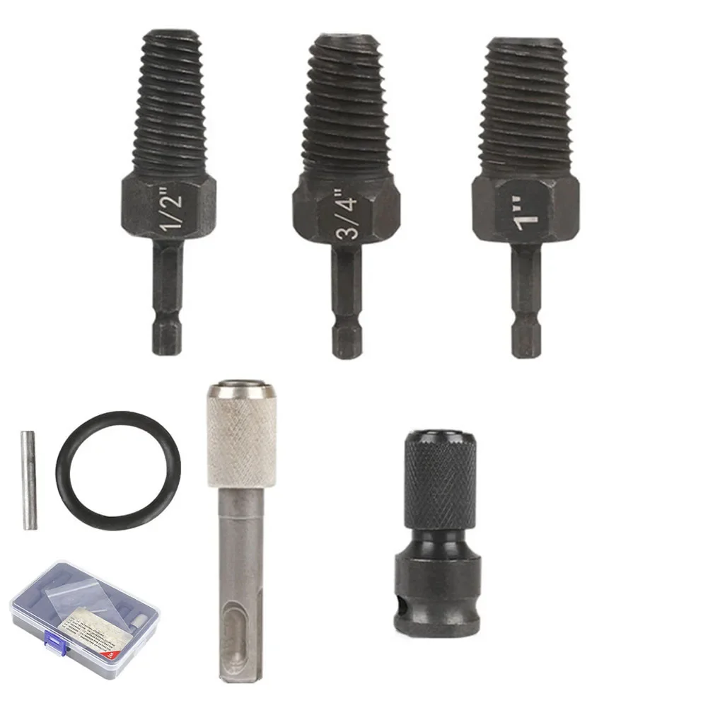 Extractor de tornillos para grifo, Extractor de pernos rotos para tuberías de agua de 1/2 3/4 y 1 pulgada, Extractor de taladro eléctrico para plomería, tornillo de rotura para grifo
