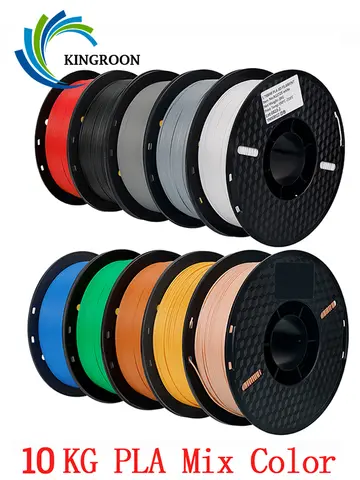 10KG/22LBS Multicolor PLA filament 1KG/Roll 1.75mm For 3D Printer Material for 3D Printing 3D Printer Filament Free Shipping