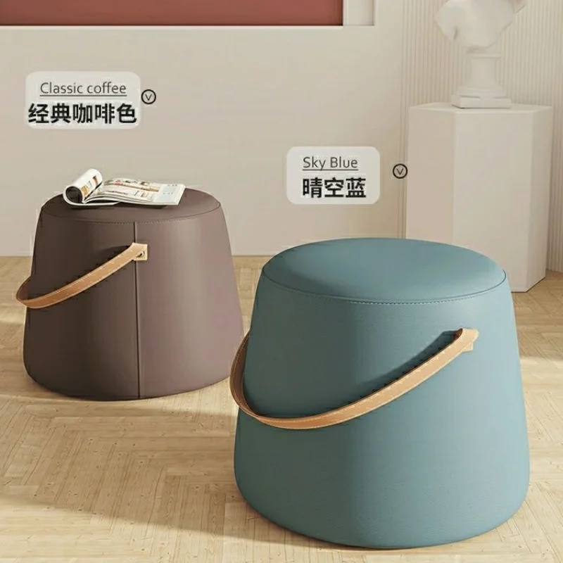 

Technology Cloth Sofa Side Stool Portable Stools Living Room Tea Table Stools Makeup Stool for Shoes Changing Low Ottomans Pouf