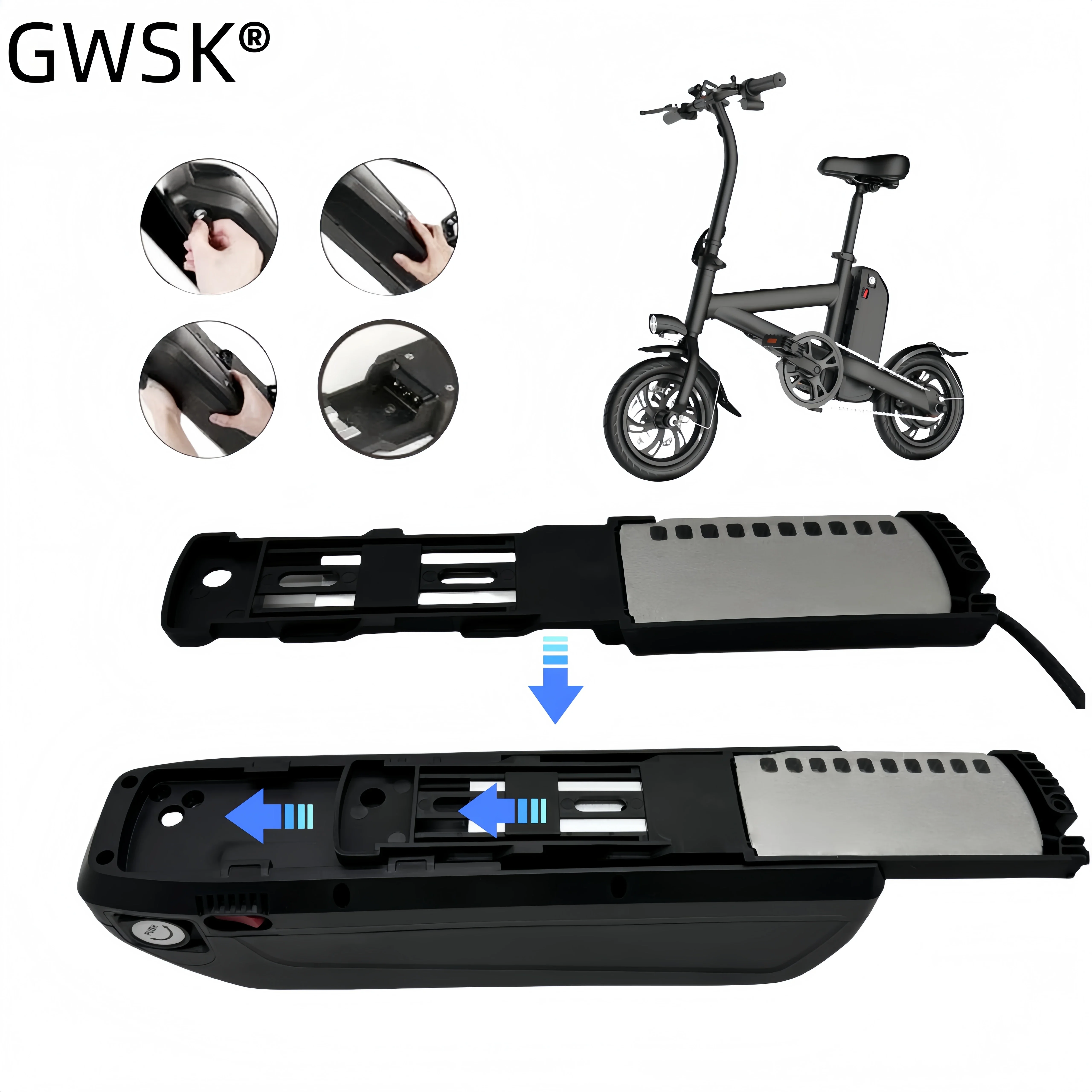 بطارية سكوتر كهربائي 36 فولت، سعة حقيقية 100% 20 أمبير، BMS35AH مدمجة، شاحن، مناسبة للطاقة أقل من 2000 وات #4