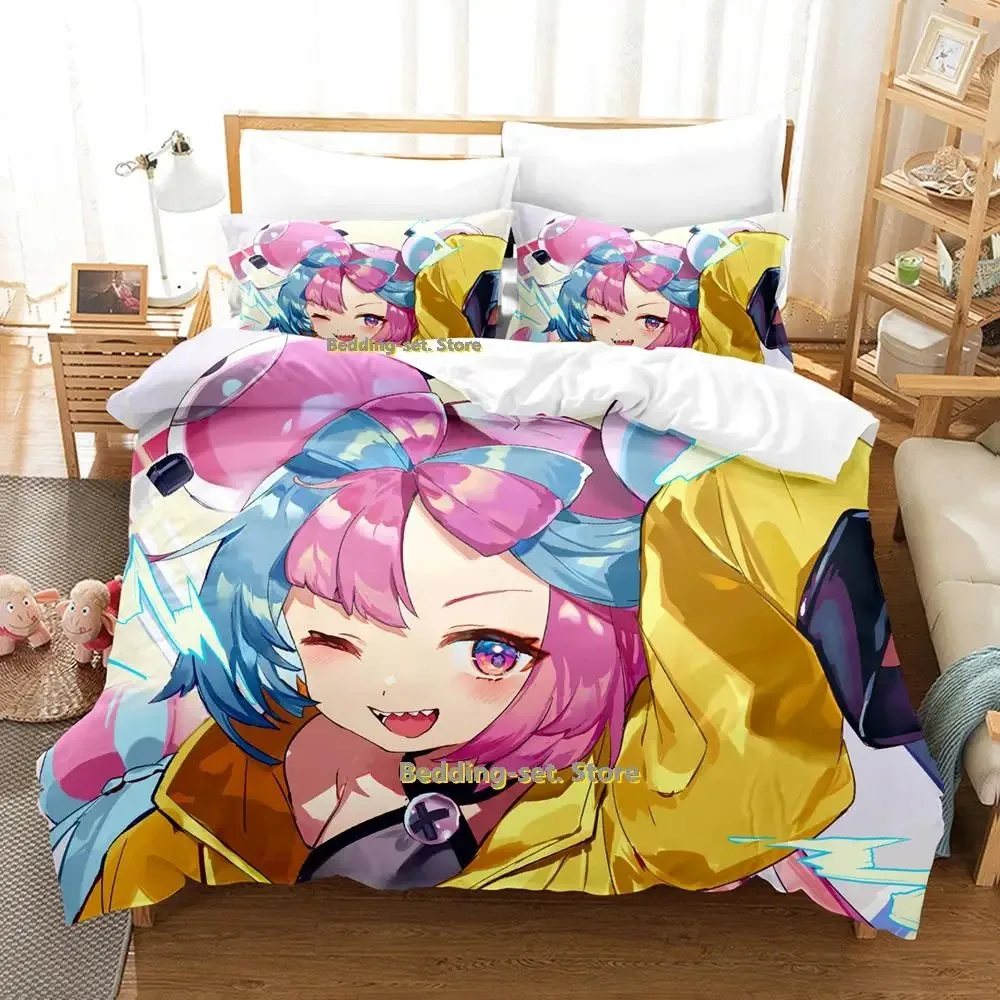 

2023 Kawaii Iono Bedding Set Single Twin Full Queen King Size Bed Set Adult Kid Bedroom Duvetcover Sets Anime parure de lit Bed