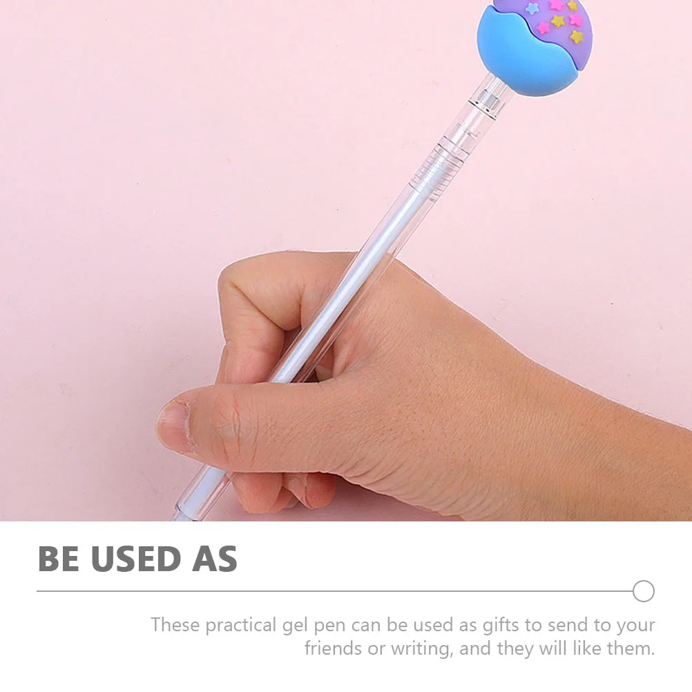 10pcs 0.5mm Refillable Gel Pens Smooth Writing Creative Cartoon Student Teacher Gifts Mixed Colors Universal Writing Tools
