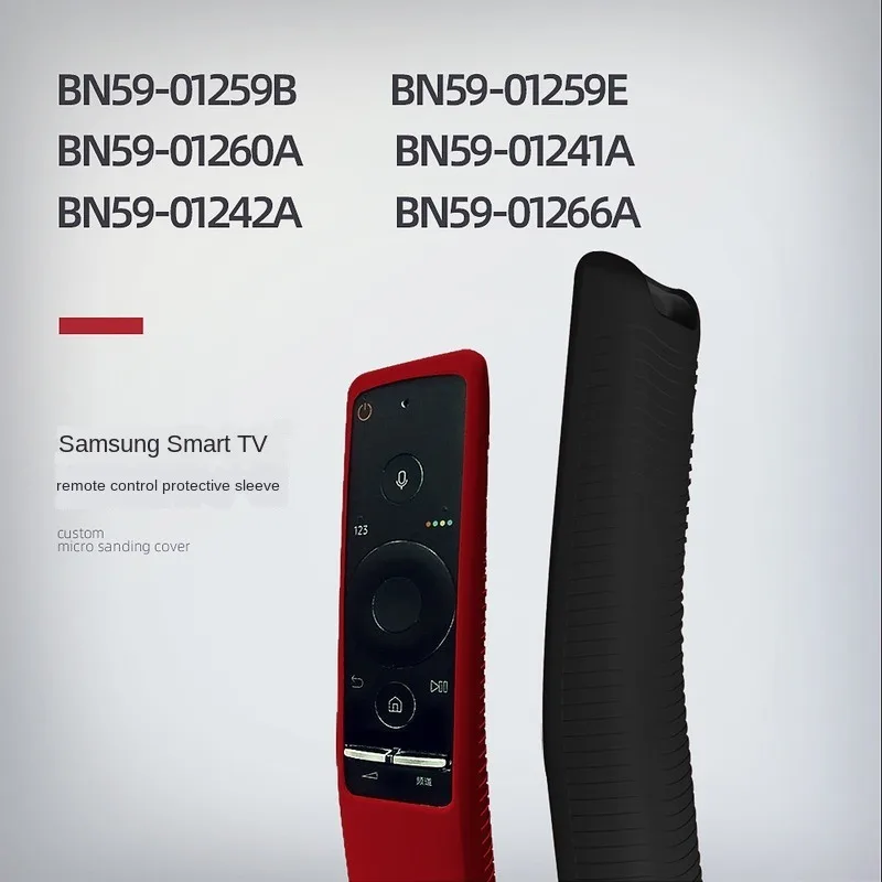 Caso de controle remoto para samsung smart tv BN59-01241A BN59-01242A BN59-01266A ua49ks7300 capa silicone à prova choque com laço capa