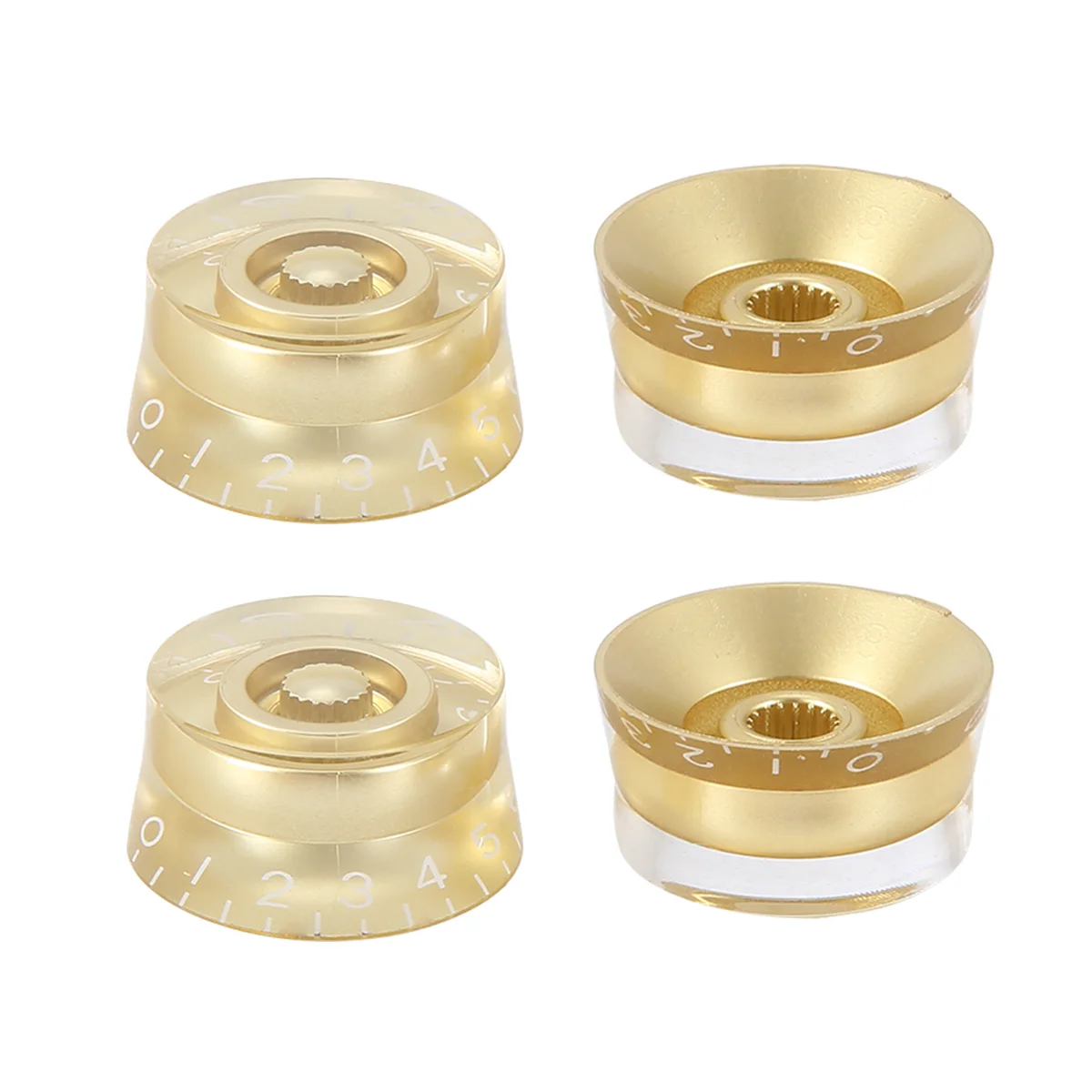 Electric Guitar Control Speed Knobs for Gibson Les Paul LP Knob Parts Replacement Gold 4 Pcs