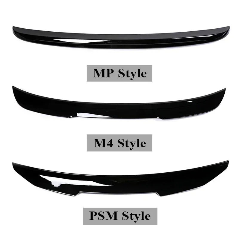 Carbon Fiber Rear Bumper Lip Trunk Spoiler M4 MP PSM Style Wing Parts Gloss Black For BMW 5 Series E60 E61 2004-2009 Accessories