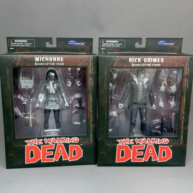 Diamond Selection Toy 1/12 Scale Comic Version Of The Walking Dead Michonne Or Rick Male Warrior Full Set 7Inch Action Figure