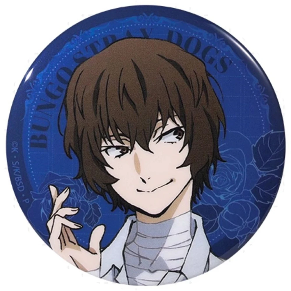 58 mm Anime Bungo Stray Dogs Izumi Kyouka Fukuzawa Yukichi Mori Ōgai ‌   Spilla distintivo COSTUME cosplay Spilla in banda stagnata SPTE ﻿   Prop Gilf