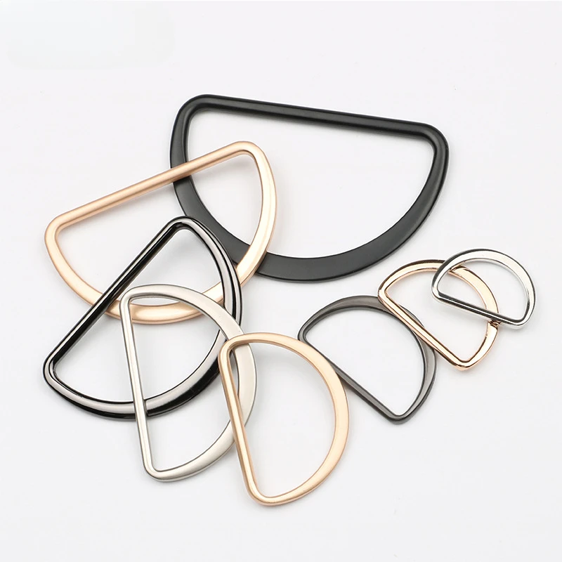 10pcs Half-round Buckles 25/35mm Beautiful Plating Zinc Alloy Buckle Schoolbag Backpack Clothing Accessories