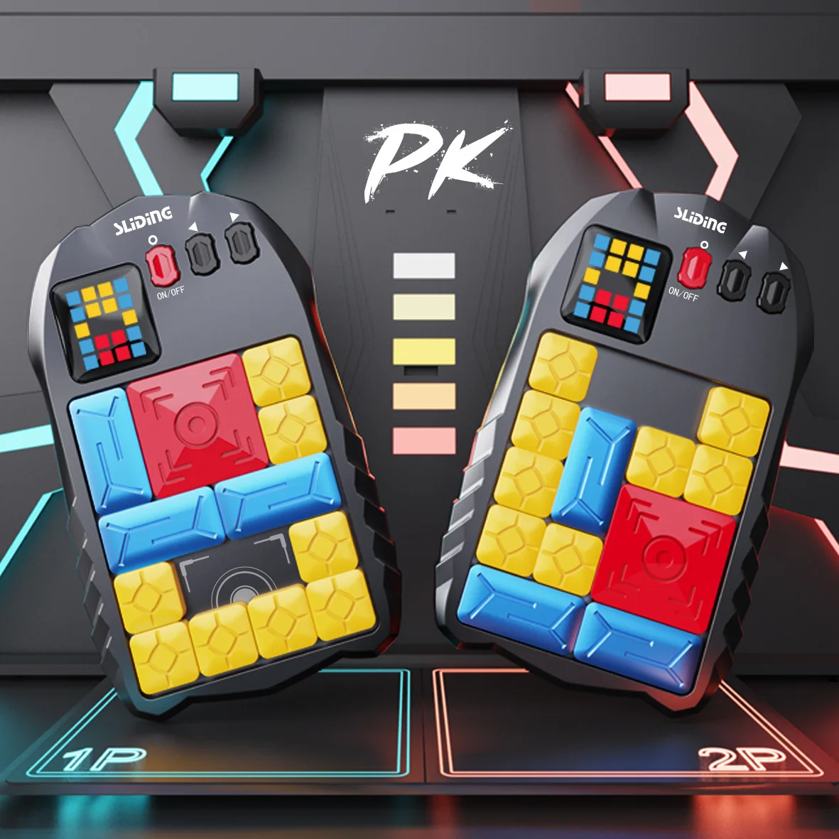 

Magnetic Sliding Piece Puzzle games console Reduce stress Thinking Training Competition Challenge Toy for kids adults funny toy