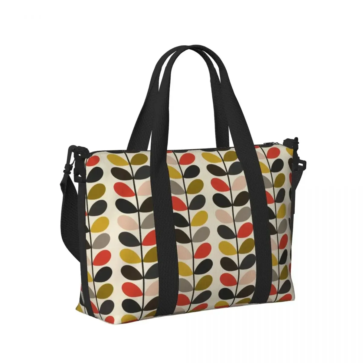 Custom Orla Kiely Multi Stem Beach Tote Bag Women Extra Large Gym Carry On Flowers Floral Abstract Travel Shopping Bags
