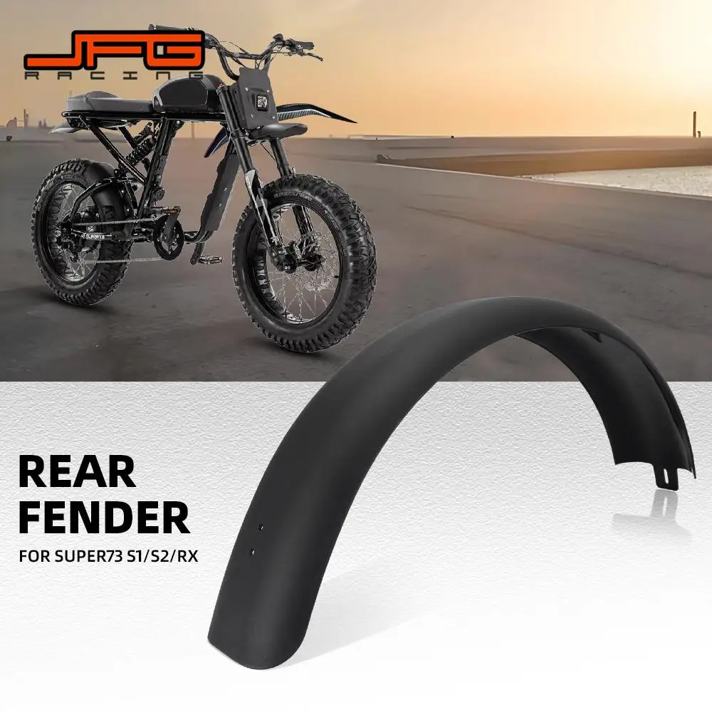 

Motorcycle Parts Rear Fender Mudguard Cover Splash Guard For Super 73 SUPER73 S1 S2 RX Electric Bicycles Black PP Plastic