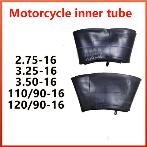 Motorcycle Inner Tube 16 Inch 2.75-16 3.25-16 3.50-16 110/90-16 120/90-16 Thickened High-Quality Inner Tube