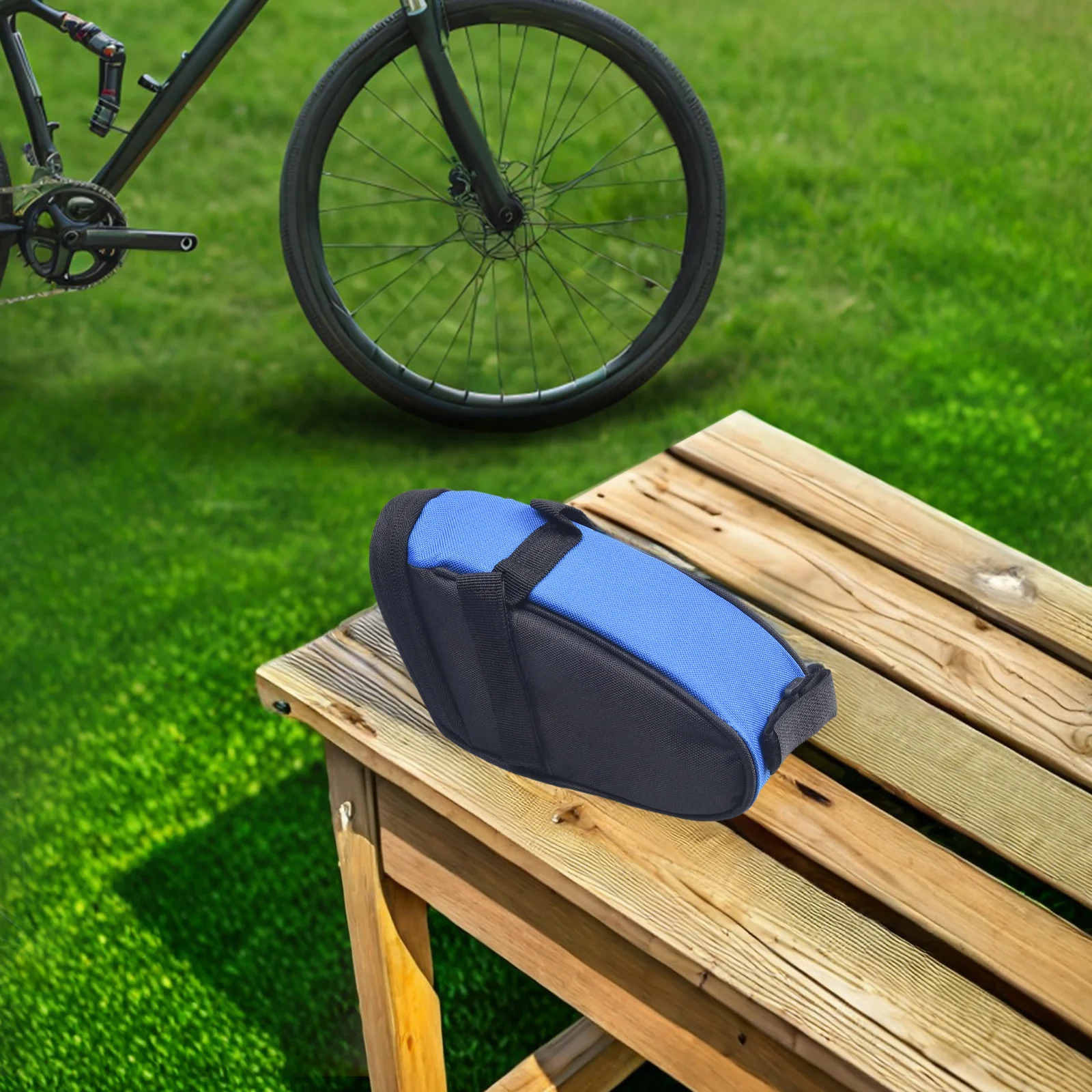 

Features Bicycle Bag Product Name Bags Blue Braided Belt Design Easy To Connect Lined Foam Rubber Pad Shockproof