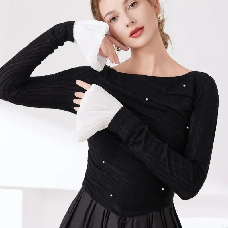 Vòng tay ren tay áo đàn armwear armwear sải tay tay áo tay áo cho trang phục tăng cường bình thường và chính thức 6xDA