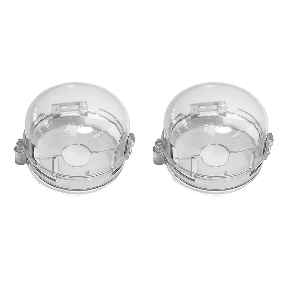 2pcs Gas Stove Knob Covers Universal Transparent Child Safe Fit For Oven Burner Controls Kitchen Safety Protection Childproof
