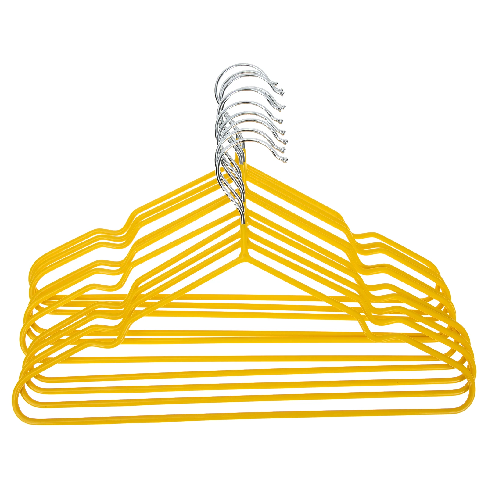

10pcs Yellow Non slip Baby Clothes Hangers Children Toddler Plastic Coat Rack Kids ganizers Small Size Storage