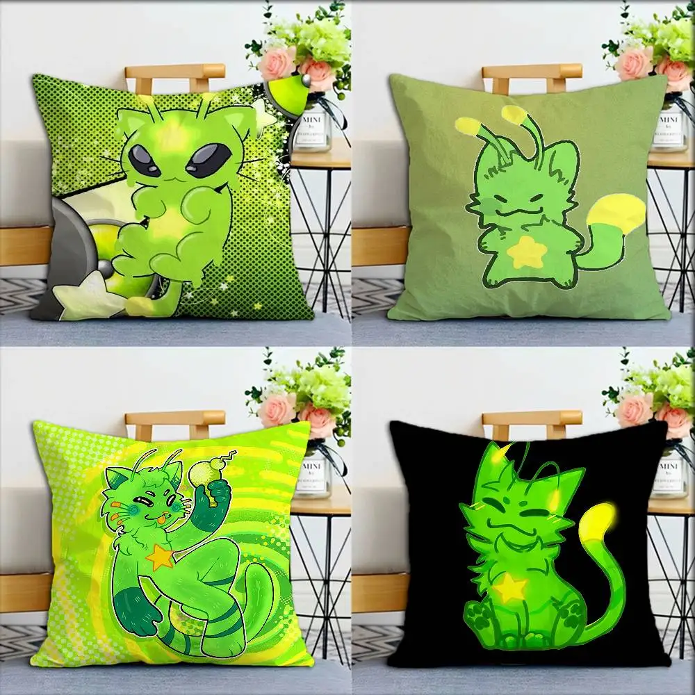 

Cute cat G-Gnarpy World Various Sizes Square Pillow Case For Car Home Bedchamber Decor