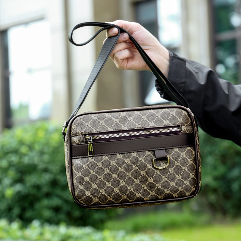 

Men's Shoulder Bag Crossbody Bag Korean Style Large Capacity Fashionable Outdoor Sports Handbag Multi-Layer Business Backpack Ca