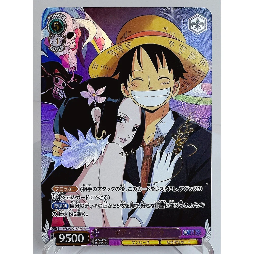 9 stk/set Anime Een Stuk DIY ACG Premium Flash Card Jongen Games Speelgoed Verjaardagscadeau Collectible Card Boa Hancock Luffy Nami Zoro