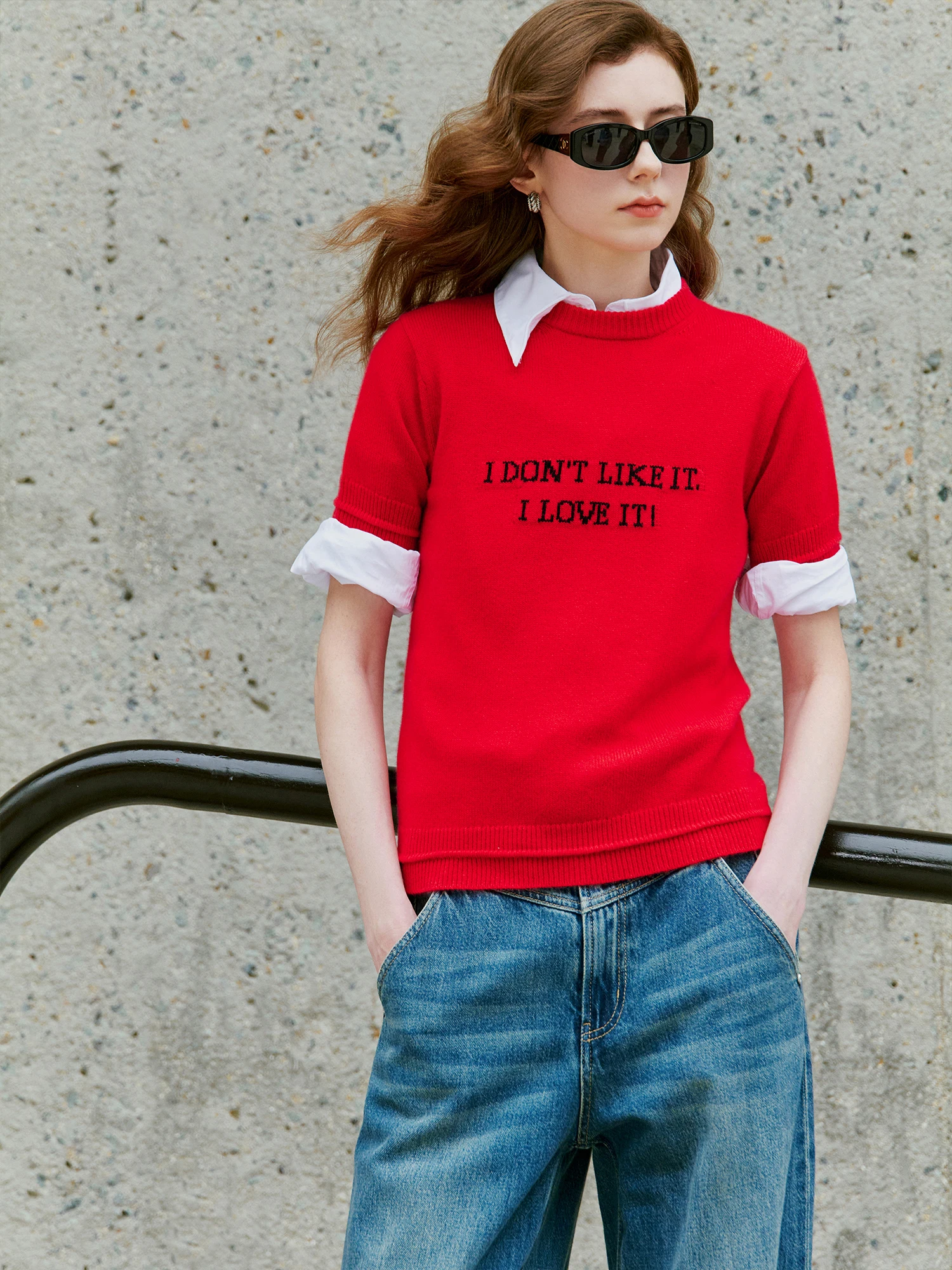 

Новинка! Модный женский вязаный кардиган из шерсти и кашемира с надписью, коллекция Spring Summer SPORT Series