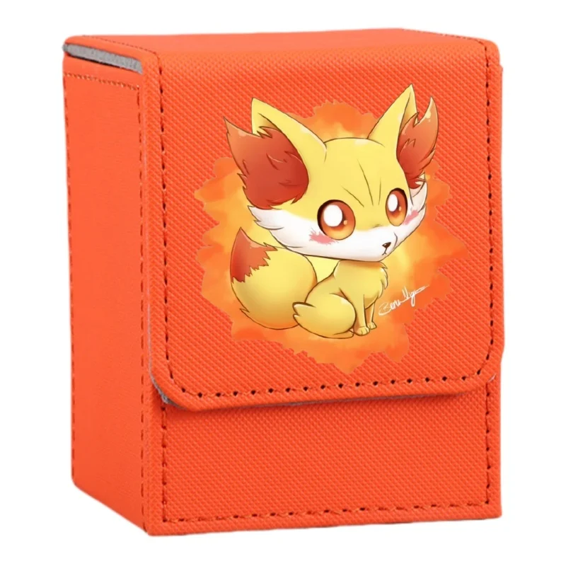 Piplup Card Case Gosanke Ptcg Chimchar Fennekin Marshtomp Diy Leather Action Toy Figures Anime Game Collection Storage Box