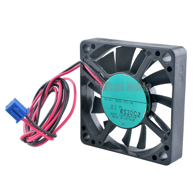 Ventilador de refrigeração d05x-12tl, 5cm, 50mm ventilador, 50x50x10mm, dc 12v, 0.06a, 2pin, axial, para alimentação