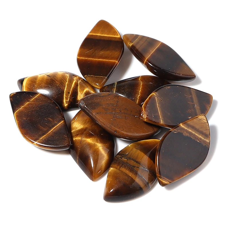 

5pcs Natural Stone Tiger's Eye Stone Cabochon Flatback Irregular Texture For DIY Jewelry Making Charms Earring/Pen Accessories