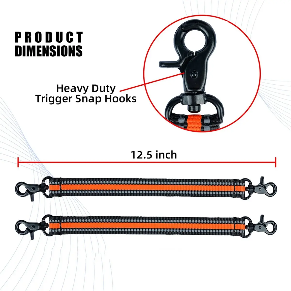 Multi-use Gear Electrical Tape Holder Tape Thong with Trigger Snap Hook for Tool Belt, Tool Pouch, Tool Bag