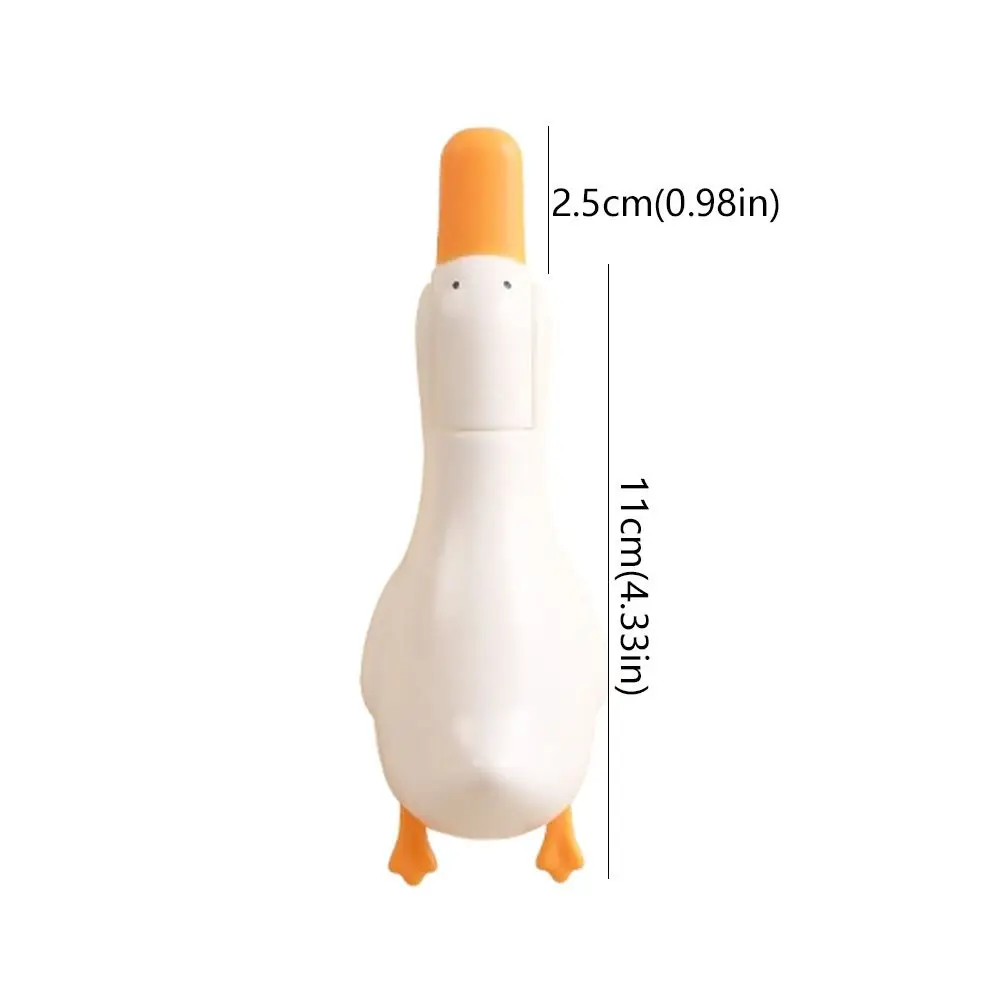 5 szt. Klips do włosów do łazienki 2w1 w kształcie kaczki, urocze, stabilne pęsety, klips do śmieci, dwugłowicowy klips do czyszczenia montowany na ścianie, do zlewu