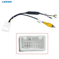 LEEWA 1pc Car Radio Audio Parking Rear Camera Video Plug Converter Cable For Hyundai KIA Parking Reverse Wire Adapter #CA7088